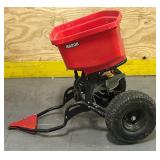 ^Chapin Auto-Stop Tow-Behind Spreader, 150-Lb. Capacity, Model# 8620B #114154 Msrp $219.99