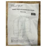 * Pleasant Hearth Fireplace Screen with Doors, Model# FA338S #87375 Msrp $109.99