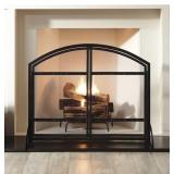* Pleasant Hearth Fireplace Screen with Doors, Model# FA338S #87375 Msrp $109.99
