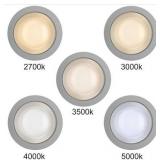 Commercial Electric Lot of 6- 4 in. Adjustable CCT Integrated LED Recessed Light Trim Can Light with 4 Trim Color Trim Options 1000 Lumens Dimmable