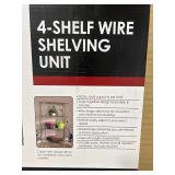 Quantum Storage Systems 4-Shelf Wire Shelving Unit
