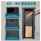 LHBGO Package Delivery Box for Outdoor Storage with Lock, Waterproof for Porch, House, Curbside $181 Retail - Brand New *A
