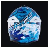 MX Force MHS39 Jet Motocross Helmet - Blue & White - Adult Size Medium - Brand New