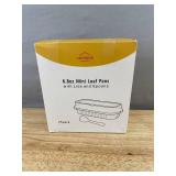 LNYZQUS 6.8oz Mini Loaf Pans with Lids and Spoons - 25 Pack - Brand New