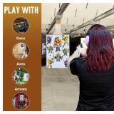 Bullet Quest Target Range Game Set with 7 Unique Designs, 24' x 39.5' - Brand New