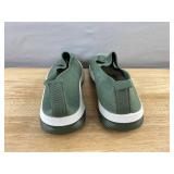 Green Knit Slip-On Shoes - Women