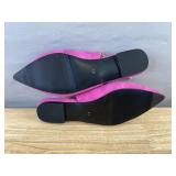 Tassel Slip-On Flats - Pink & Purple - Women