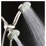 AquaDance Antimicrobial Anti-Clog High-Pressure 30-Setting Shower Combo - Brand New