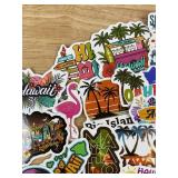 Hawaiian Themed 50 Pack of Stickers - Brand New
