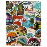 Hawaiian Themed 50 Pack of Stickers - Brand New