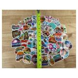 Hawaiian Themed 50 Pack of Stickers - Brand New