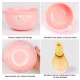 Matcha Set 8-Piece Ceramic Bowl & Bamboo Whisk Kit with Sifter & Tea Towel - Brand New