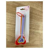 Kitchen Set - Heart Shaped Bowl, Measuring Spoon Set, Silicone Tray, Margarita Glass - Brand New
