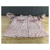 Leopard Print Zip-Up Dress - Women's Size Small - Pink & White - Brand New