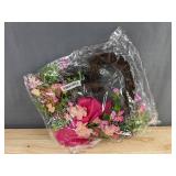 2 Heart Wreaths and 50 Pink Roses- Brand New