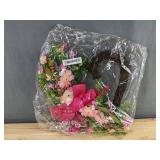 2 Heart Wreaths and 50 Pink Roses- Brand New
