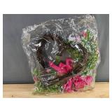 2 Heart Wreaths and 50 Pink Roses- Brand New