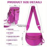 Oversized Bum Bag Rose Red Nylon - Zipper Closures - Brand New