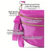 Oversized Bum Bag Rose Red Nylon - Zipper Closures - Brand New