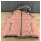 Hooded Sleeveless Vest - Pink - Women's Size XL - Brand New
