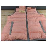 Hooded Sleeveless Vest - Pink - Women's Size XL - Brand New