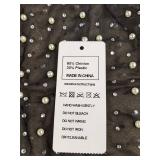 Bridalvenus Pearl Wedding Bolero Shrug - Women's Size S - Black Rhinestone - Brand New
