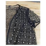 Bridalvenus Pearl Wedding Bolero Shrug - Women's Size S - Black Rhinestone - Brand New