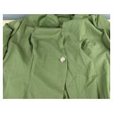 Dress & Jacket Set - Floor-Length Floral Dress & Olive Green Jacket - Women's Size 2X - Brand New
