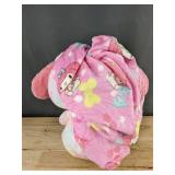 My Melody Rainbow Tie-Dye 15.7' Plush Toy with Blanket - Brand New *A