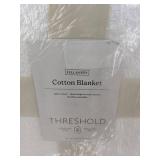 Threshold Cotton Blanket Full/Queen White - Brand New *A