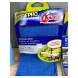 6 Quickie Fast Drying Microfiber Cloths - Homepro Quickie Microfiber Cloth - Quickie Stainless Steel Cloth - Brand New *A