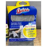 6 Quickie Fast Drying Microfiber Cloths - Homepro Quickie Microfiber Cloth - Quickie Stainless Steel Cloth - Brand New *A