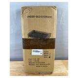 Under-Bed Storage Box 80x43x16 cm - White & Black & Grey - Brand New