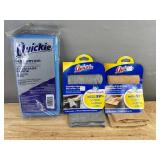 3 Quickie Microfiber Cloths - Stainless Steel & Dusting/Polishing - Brand New *A