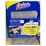3 Quickie Microfiber Cloths - Stainless Steel & Dusting/Polishing - Brand New *A
