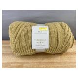 Threshold Studio McGee Beige Throw - 50 in x 60 in - Brand New
