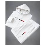 Jogging Set - Paris Themed - White - Men's Size XL - Brand New