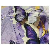 Butterfly Print Women's Pajama Set - Purple - Size XL - Brand New