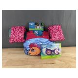 Speedo Splash Jammer Kids Flotation Vest 33-55 lbs and Speedo Goggles Youth Size Age 3-5 - Brand New *A