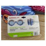 Speedo Splash Jammer Personal Flotation Device (Kids) 33-55 Lbs & Goggles - Brand New *A