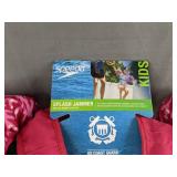 Speedo Splash Jammer Personal Flotation Device (Kids) 33-55 Lbs & Goggles - Brand New *A