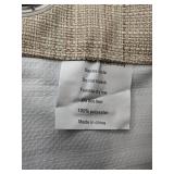 2 Jinchan Blackout Curtains - 38in wide x 96in long - Beige - Brand New *A