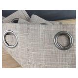 2 Jinchan Blackout Curtains - 38in wide x 96in long - Beige - Brand New *A
