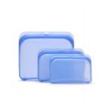 12 IDB Silicone Reusable Storage Bags Blue - Brand New *A