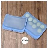 12 IDB Silicone Reusable Storage Bags Blue - Brand New *A