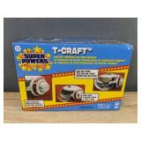 DC Super Powers T-Craft Mister Terrific Hi-Tech Vehicle & Marvel Wolverine Aqua Armor Hydro Pods - Brand New *A