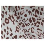 Pink Leopard Print Floor Length Long Sleeve Dress - Belt Included - Women's Size S - Brand New