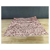 Pink Leopard Print Floor Length Long Sleeve Dress - Belt Included - Women's Size S - Brand New