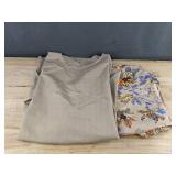 Beige Blouse & Floral Pants Set - Women's Size XL - Brand New