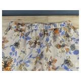 Beige Blouse & Floral Pants Set - Women's Size XL - Brand New
